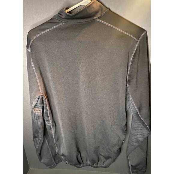 Nike Livestrong Quarter Zip Pullover Mens M Black Swoosh Cycling Sweater - Picture 2 of 5